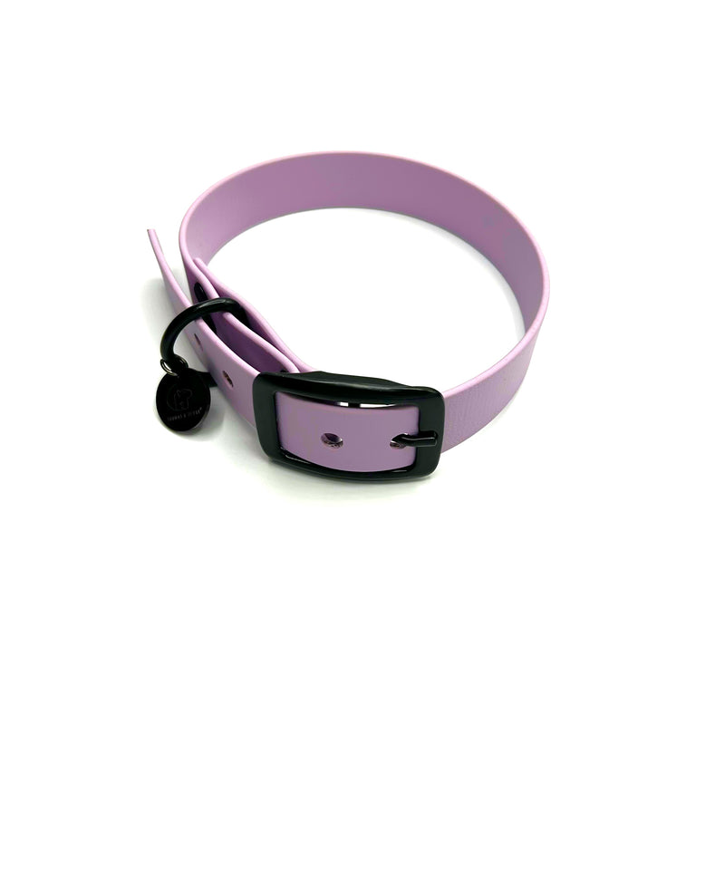 Active wear for active dogs </p> Hundehalsband in Pastell lila